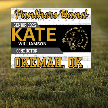 Okemah Panthers Band Yard Sign